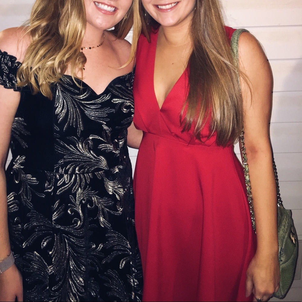 Red boutique dress
